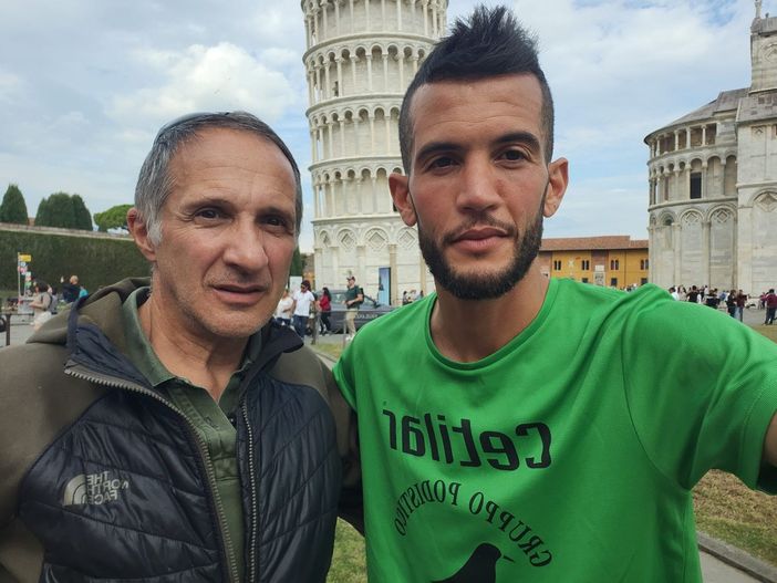 Moreno Gradizzi (sn) con Omar Bouamer