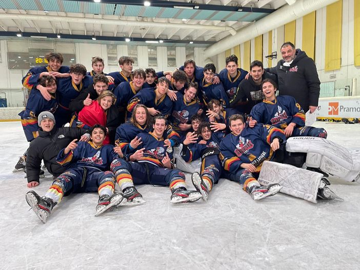Hockey: I Gladiators under 17 di Aosta  hanno la meglio contro HC Trento