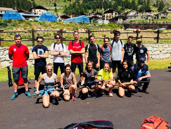 La squadra di biathlon dell'Asiva