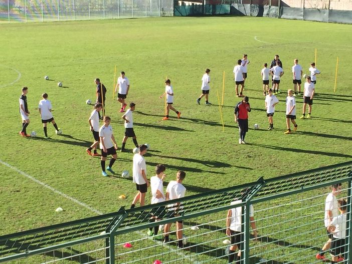 calciatori valdostani durante un allenamento Iss calciatori valdostani durante un allenamento Iss