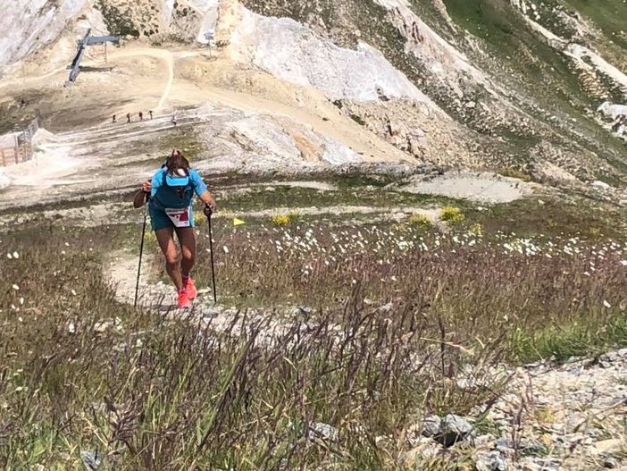 Francesca Canepa impegnata nella gara