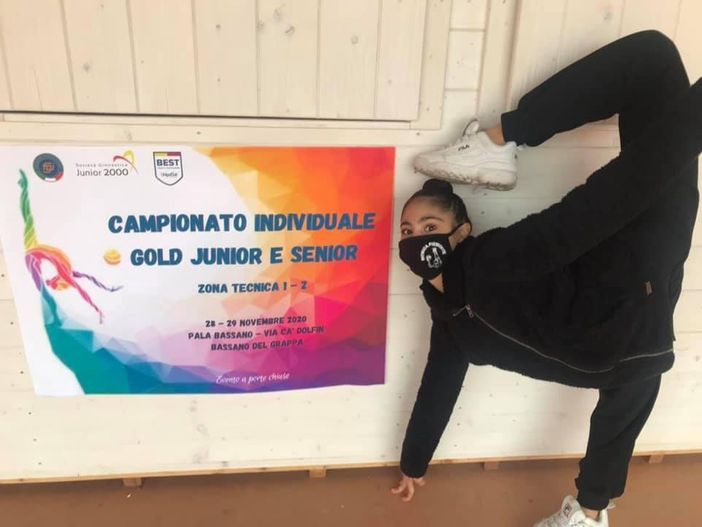 Sofia Righi ai Campionati Individuali Gold Junior/Senior di Bassano del Grappa