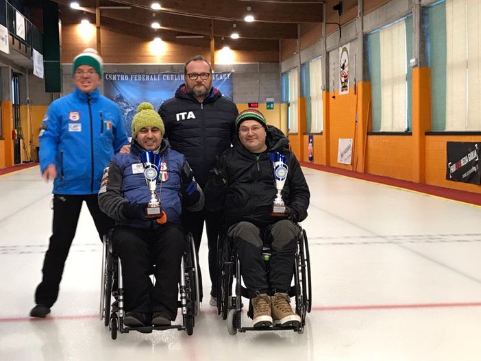 Wheelchair Curling: Marchese-De Florian oro nel doppio a Pordenone Wheelchair Curling: Marchese-De Florian oro nel doppio a Pordenone