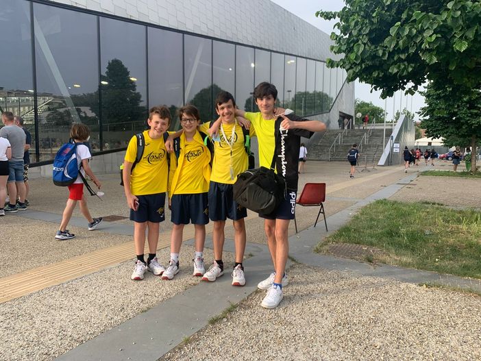 Da sn: Alexis Ghignone, Jacquy Péaquin, Matteo Espositi e Davide Merighi