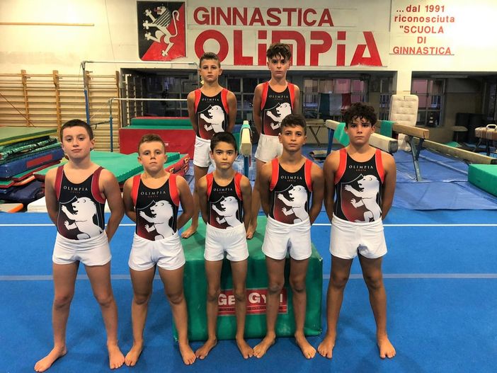 In alto Mattia Durello e Alessandro Sganga, in prima fila Mattia Coutandin, Gabriele Mordenti, Eric Mombelli, Riccardo Durello e Gabriel Fuccio