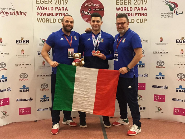 Pesistica integrata: Telesca oro, argento e nuovo record del mondo.