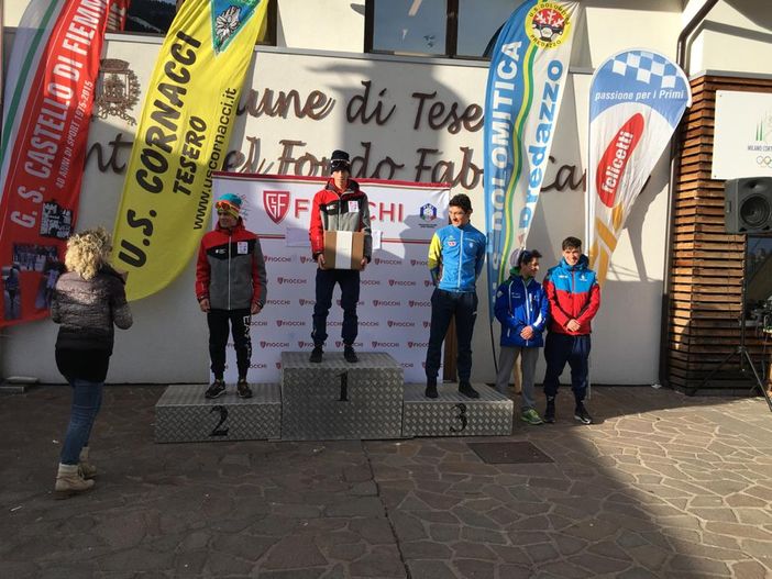 Molinari, Christille e Leonesio sul podio a Tesero Molinari, Christille e Leonesio sul podio a Tesero