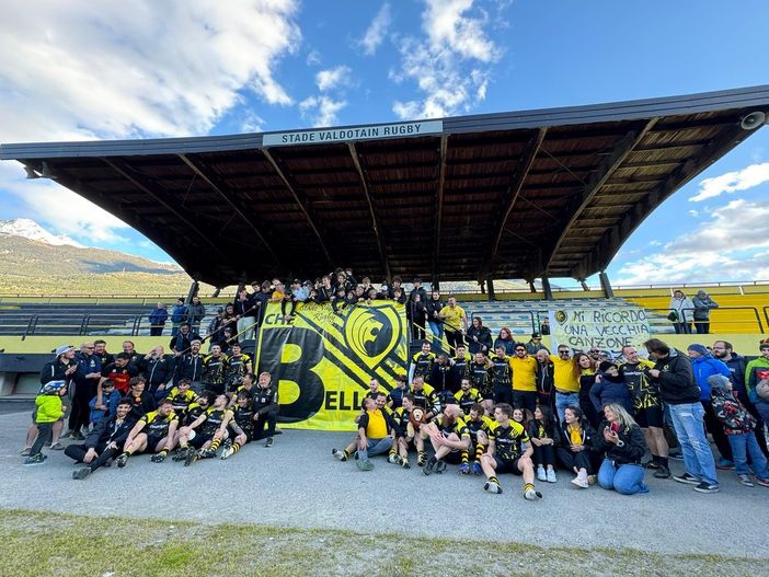 Rugby: STADE VALDOTAIN PROMOSSO IN B! Rugby: STADE VALDOTAIN PROMOSSO IN B!