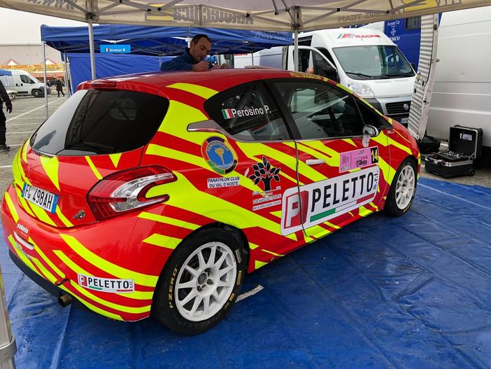 La vettura del team Perosino-Verzoletto è pronta a partire