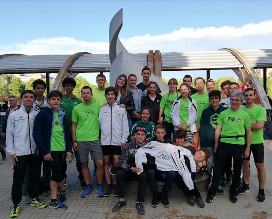 La squadra dell'Atletica Cogne scesa in pista a Torino per il Campionato Italiano Società