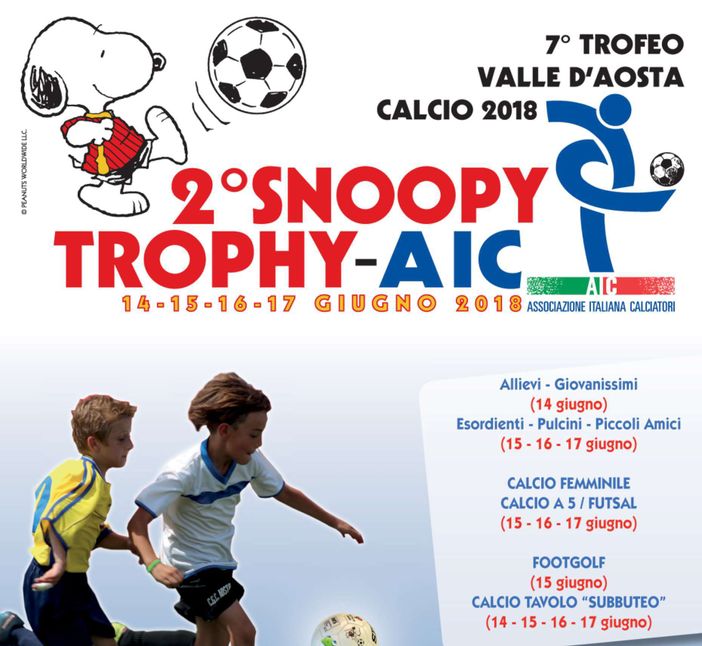 Calcio: Snoopy Trophy 2018-AIC si presenta alla Maison Gargantua Calcio: Snoopy Trophy 2018-AIC si presenta alla Maison Gargantua
