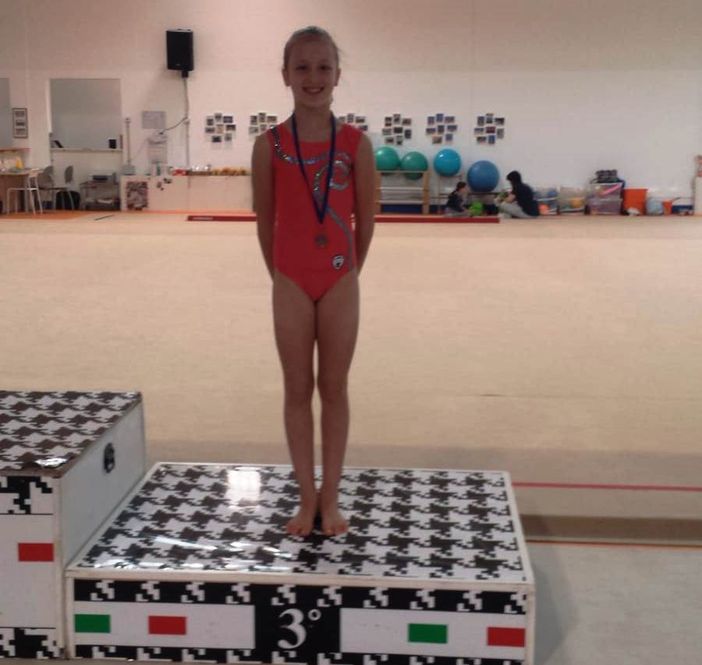 Ginnastica: Sale sul podio di Biella Claire Savoye