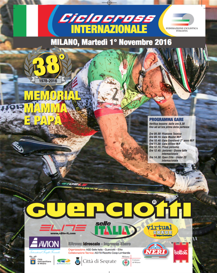 Ciclocross: Il primo novembre a Milano il  38° Memorial Mamma e Papà Guerciotti