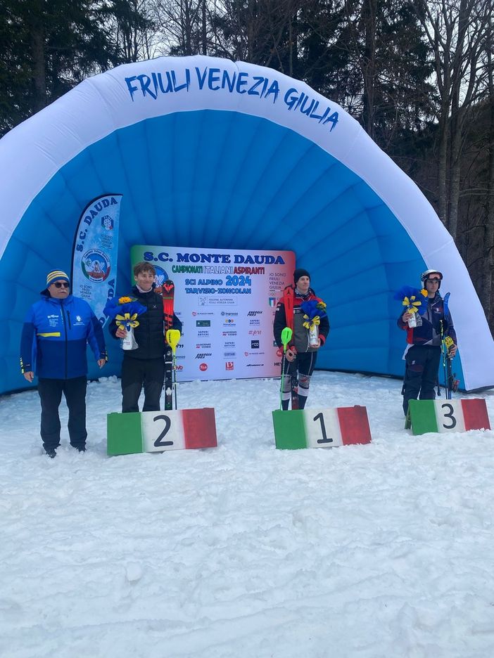 Sci alpino: Patrick Corbellini oro nel Superg di Sella Nevea (UD) Sci alpino: Patrick Corbellini oro nel Superg di Sella Nevea (UD)