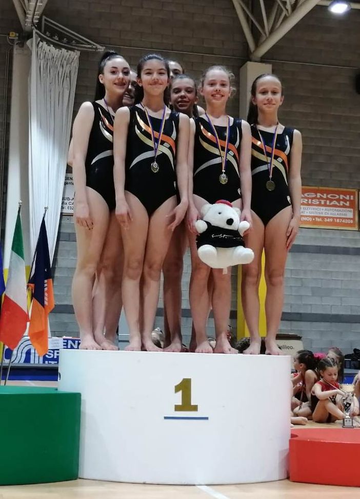 Le “Bianche” sul podio.