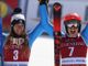 Bassino e Brignone esultanti