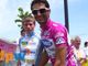 Giro del 2008: Daniele Bennati con la maglia ciclamino