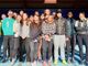 Da sinistra Alex Serafini, Luigi Concio, Elia Franciscono, Lorenzo Scali, Laurent Plebs, Giulia Aresca, Andrea Aresca, Giulia Missana, Eleonora Foudraz, Dorotea Tedesco, Charlotte Siani, Sara Lorenzini, Gabriele Adorni, Camilla Sergi, Ileana Ottollenghi, Samuele Ponticelli, Maurice Lale Demoz, Elisabetta Negra, Davide Chevrier. All’estrema destra il docente Patrick Ottoz, allenatore 4° livello che ha tenuto la prima giornata di pre corso