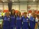 La squadra italiana Ladies ai Mondiali di Calcio Tavolo; Hélène Boniface è la seconda da destra