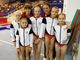 Emma Viérin, Annie Desandré, Vittoria Ramanzin,  Beatrice Morra di Cella e Joana Koceku con le istruttrici Federica Vinante e Claudia Iacona