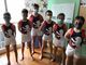 Da sn Eric Mombelli, Riccardo Durello, Maxim Carere, Mattia Coutandin, Devis Massari e Gabriele Mordenti