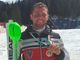 Federico il giorno in cui ha vinto l’oro in Combinata Alpina ai campionati italiani assoluti l’anno scorso, marzo 2021