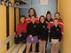 In attesa della premiazione: Ilaria, Sophie, Matilde, Anna, Arianna, Giulietta ed Elisa