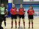 A destra Sara Lucia; al centro l'amica della sezione Aribitri di Aosta, ma iscritta a Biella l'internazionale Chiara Perona; a sx Alessandra Carradori di Roma per lei l'esordio in Serie A di Futsal