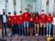 Foto di gruppo per atleti premiati e autorità