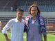 Luca Bertuletti con il mister Marco Antognoli
