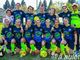 Una storica formazione del calcio femminile Aosta in attività ante pandemia