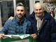 Jodi Sacco con il presidente del Villafranca Luca Panetta