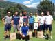 Da dx: Marcello Leonardi, Flavio Spalla, Andrea Leonardi, Roberto Rossi, Andrea Leonardi Aramini, Giuseppe carpentieri, Roberto Jacquemod Pane, Dario Borney , seduta Elsa Blanc