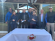 Da sinistra: Edi Avoyer, Paola Piera Stevanon, Dario Borney, Dario Come’ (presidente), Paolo Jammaron, Paola Antonutti, Gianfranco Ratibondi (sponsor) e James Paul Woodall