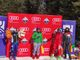 Nella foto: Raffaella Ghirarduzzi (sinistra) con il maiale Mirko - Credits: Skiing for Pigs