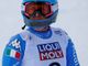 Daniela Merighetti cade durante le prove della discesa di Lake Louise