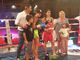 Martine festeggiata sul ring di Rosolino