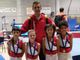 Gli allievi Riccardo Durello, Devis Massari, Kien Fogliadini e Gabriel Fuccio con l’istruttore Andrea Dondeynaz