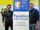 Passaggio di testimone tra Flavio Serra (a sn) e Nicola Paludi