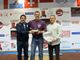 Flavio Serra, pres. reg. Federazione pesistica; Stephan Lauper, pres. AltheroClub del Challenge; Andrea Movio, arbitro federale