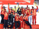 Gli atleti di SWISS-SKI preparano WENGEN sulle piste  di Weissmatten - Gressoney-Saint-Jean
