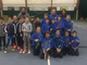 In blu da sn in piedi: Alessandro Moro, Luca Romagnoli, Simone Chiucchiurlotto, Noah Canonico, Luca Boccato. Da sn in ginocchio Aurora Zenato, Bianca Marinica, Lisamarie Rossi, Heloise Pramotton, Asia Deffeyes. Capitani i Maestri Nazionali Fabio Paonessa e Nathalie Viérin