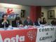 Da sn: Michel Martinet, sindaco di Gressan; Aurelio Marguerettaz, ass. regionale allo Sport; Renzo Bionaz; Marco Vierin, v.p. Consiglio Valle; Emily Rini, ass. reg. Istruzione e Cltura; Pierantonio Genestrone, pres. di Confcommercio VdA. Interbista tratta da