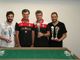 I vincitori del 2° Torneo Regionale di Calcio-Tavolo/Subbuteo “Città di Aosta” – da SX Christian Filippella (CCT Eagles Napoli - Vincitore Categoria Open), Orlando Navarra (Presidente CT Aosta), Giovanni Navarra (CT Aosta - Vincitore Categoria Cadetti), Filippo Filippella (CT Aosta – Vincitore Categoria Subbuteo e 2° Categoria Open)