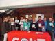 Da sx a dx: Isabella Frare (sponsor), Dimitri Pregnolato (dietro), Alessandra Majorana, Cena Pierfranco, Filippo Torchio, Nicole Follioley, Lorenzo Bonatti (dietro), Giulio e Federico Girivetto, Andrea Bonatti (direttore), Fabio Fedi.