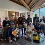 Da sinistra: Elvira Bianchi, Simonetta Manotti, Paola Varda, Darion Barone, Viviana Maria Vallet (Presidentessa della soroptimist sezione vda), Roberto Rossi, Elisabetta Misino, Massimiliano Cadin, Attilio Celesia, Marco Edifizi, (in ginocchio da sinistra) Simone Fiabane, Samuele Fiabane, Leandro Ducly e Fabio Fortin.