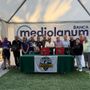 Nella foto da sinistra: Giuseppe Ramolivaz, Simone Meggiolaro, Flavio Vertui, Daniela Ferraris, Massimo Marpegan, Alberto Borre, Andrea Succi, Domenico Scopacasa, Renato Rollet, René Savoye, Davide Chabloz, Anna Berlier, Marco Lambert, Dario Collé.