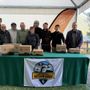 Nella foto da sinistra: Niccolò Lo Giudice, Paolo Caselli, Paolo Bringhen, Riccardo Farcoz, Marisa Rey, Giancarlo Grange, Andrea Succi, Alberto Borre, René Savoye.