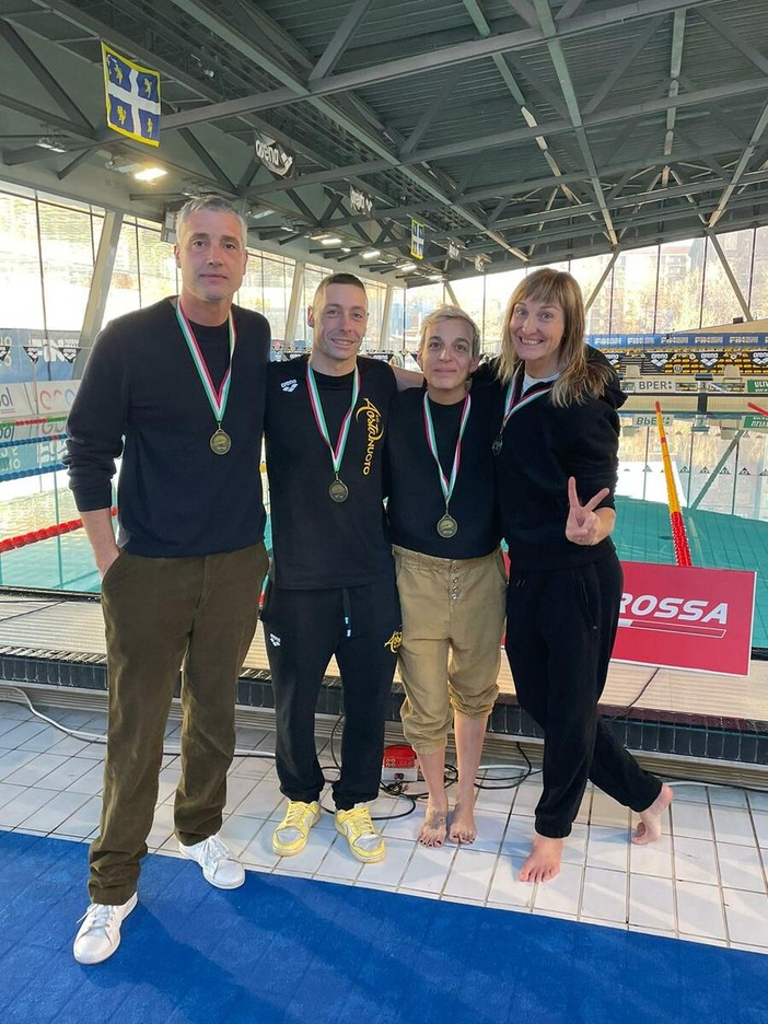 Staffetta (da sx Vayr Castiglioni Junin telloli) Staffetta (da sx Vayr Castiglioni Junin telloli)