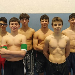 Eric Mombelli, Mattia Coutandin, Jacopo Favre, Ruben Vitulli, Gabriele Mordenti e Guglielmo Sansano